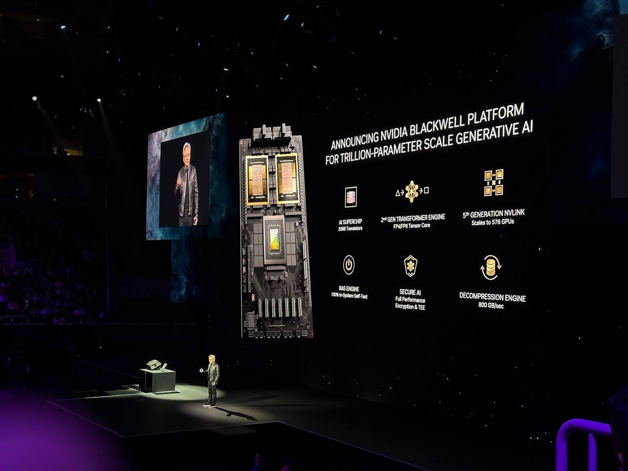 NVIDIA introduces the Blackwell architecture, a technology that will power "the new industrial revolution" post image
